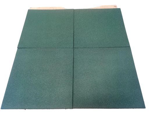 Bon prix Dalles de sol carrées en caoutchouc antidérapantes pour extérieur, noires, pour aires de jeux, 15 / 20 / 25 / 30 / 40 / 50mm en ligne