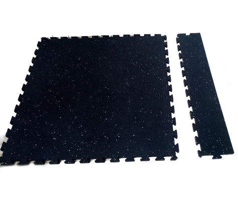 Good price Portable Interlocking Rubber Floor Tiles 1000X1000X15mm Interlocking Exercise Floor Tiles Black online