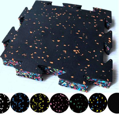 Good price Interlocking Rubber Gym Floor Tiles 1000x1000mm Shock Absorbent online