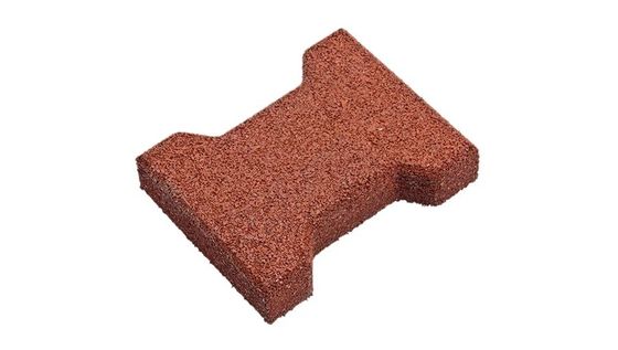 Prezzo buono Pavimenti per ossa di cane non tossici 200*160mm Pavimenti per ossa di gomma interlaccianti esterni Rosso in linea