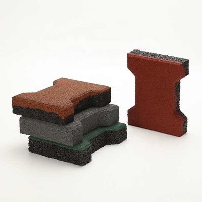 Prezzo buono T-shaped interlocking cavallo stall Matte impermeabile mattoni di pavimentazione rosso anti slittamento in linea