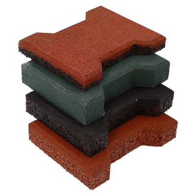 Bom preço Red Horse Pavimento de borracha estável personalizado Pavimentador de borracha de ossos de cão 20mm espessura on-line