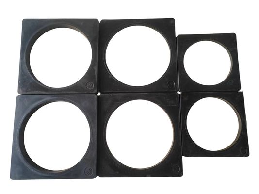 Prezzo buono Peso del cono antincaduta 280*280*18mm Base di gomma del cono di sicurezza 1 kg in linea