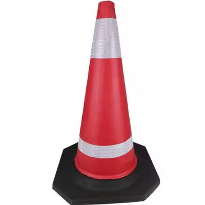 Bom preço PVC Cone de Tráfego Peso Resistente a UV / Impermeável Para Controlo de Tráfego Multi Dimensões on-line