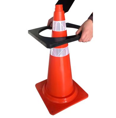 Good price SBR Traffic Cone Rubber Base Windproof 370x370mm 2kg online
