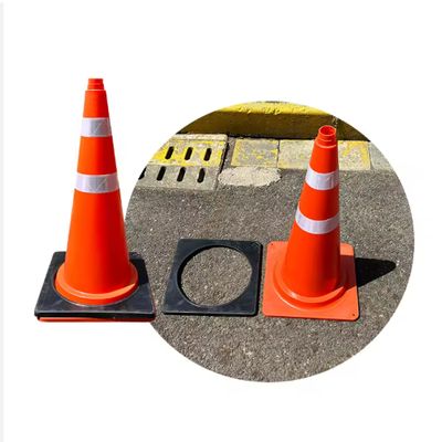 Good price 28 Inches PE Plastic Traffic Cone Rubber Weighting Block Safety Warning Cone online