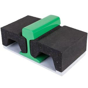 Bom preço Pads de carril de borracha de ranhuras pretas personalizados para trilhos ferroviários on-line