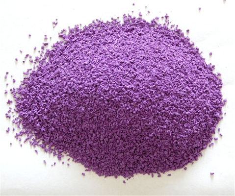 Bom preço 2 mm - 4 mm EPDM Crumb de borracha Peléts de borracha roxo / roxo para área de jogo on-line