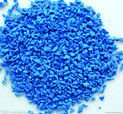 Prezzo buono Amico dell'ambiente Granuli di gomma di briciole Isolamento acustico Granuli di gomma di colore Blu in linea