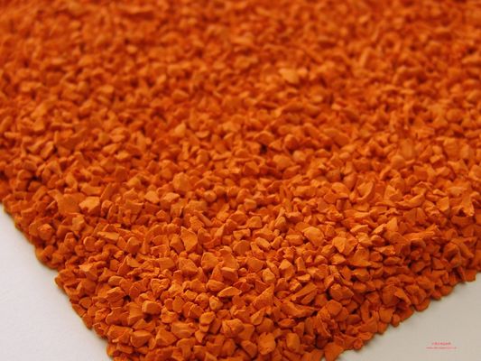 Bom preço Grânulos de borracha vermelha EPDM de 1 mm a 4 mm Pelotas de borracha reciclada para playground on-line