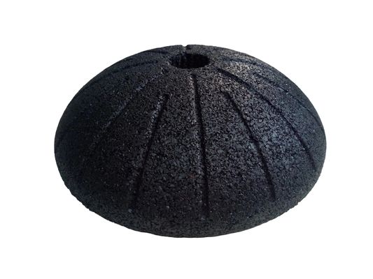 Bon prix Produits en caoutchouc sur mesure noir 18x18 X1.8 pouces Fond de drapeau du coin de football en ligne