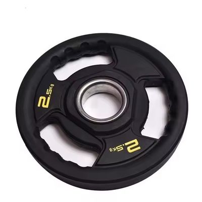 Bom preço 5.5 LB Chapas de peso de borracha Unisex Tri Grip Chapas olímpicas 2,5 kg on-line