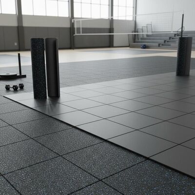 Good price Easy To Clean And Maintain Sports Rubber Flooring With Granulated Or Smooth Surface Texture In Rolls Or Tiles Designed For Sports Facilities online